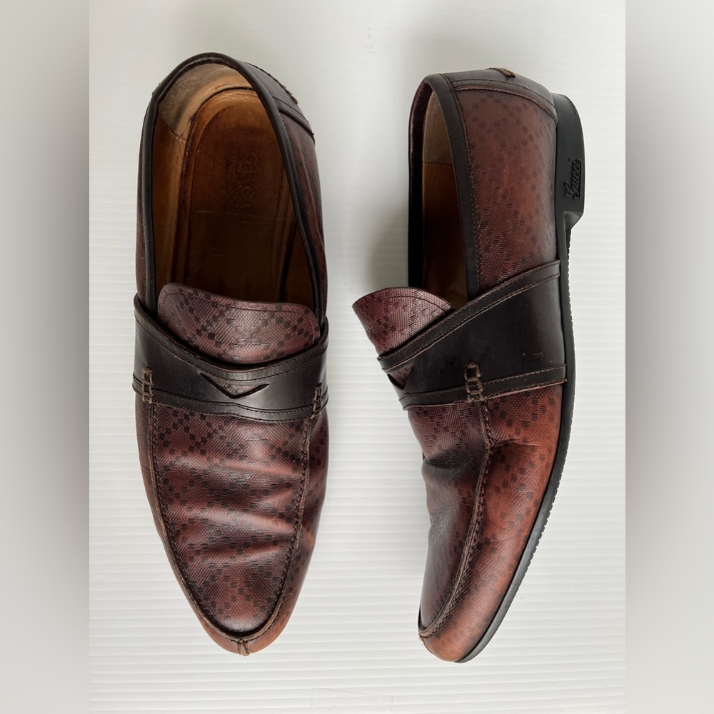 Gucci Brown Leather Loafer size 11
